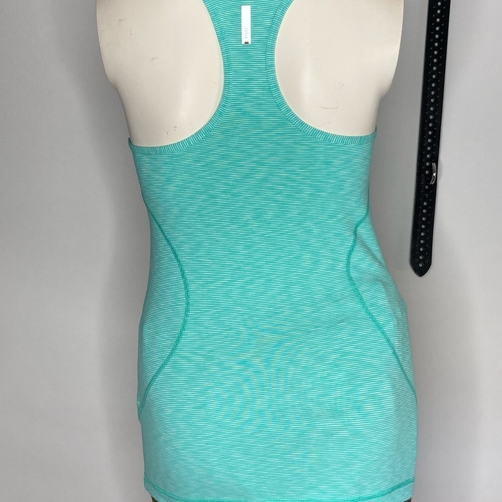 Zella Striped Razor Back Tank Top Sz Small - Picture 4 of 6